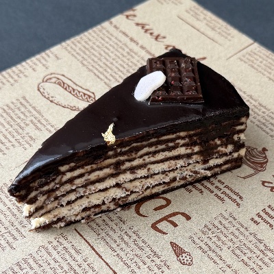Chocolate Honey Cake Slice