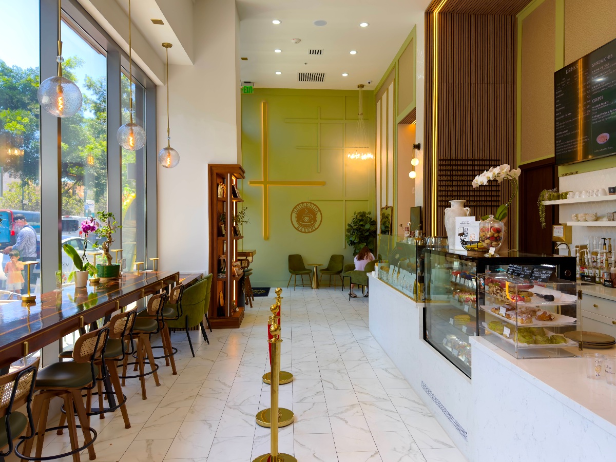 The counter at Shoreside Bakery